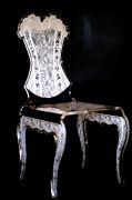 Chaise acrylique Eman blanche - Acrila Concept