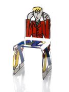 Chaise acrylique JC de Castelbajac écoute - Acrila Concept
