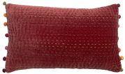 Coussin Gastounet en coton coloris Tomette 30x50 - Vivaraise