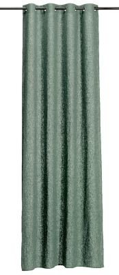 Rideau uni Zeff en lin stonewashed coloris Thym 140x280 - Vivaraise