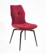 Chaise Wendy pieds métal/polyester rouge - Tropic'Attitude