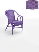 Fauteuil rotin Crapaud Lilas - Tropic'Attitude