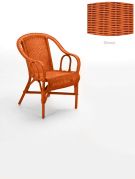 Fauteuil rotin Crapaud Orange - Tropic'Attitude