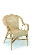 Fauteuil rotin Crapaud brut naturel - Tropic'Attitude