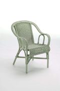 Fauteuil rotin Crapaud gris argent - Tropic'Attitude