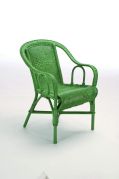 Fauteuil rotin Crapaud vert réséda - Tropic'Attitude