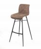 Tabouret de snack Scott pieds métal/tissu cuivre