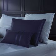 Taie d'oreiller Grace K prune grisé percale 65x65 - Liou