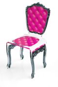 Chaise Capiton en acrylique rose - Acrila Concept