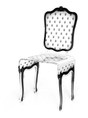 Chaise Charleston en acrylique blanc - Acrila Concept