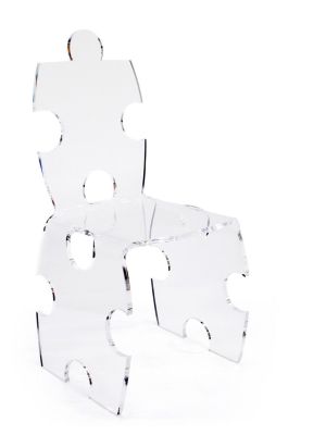 Chaise Puzzle en acrylique transparent - Acrila Concept