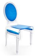 Chaise Sixteen en acrylique bleu - Acrila Concept