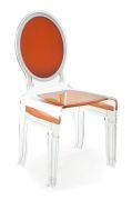 Chaise Sixteen en acrylique orange - Acrila Concept