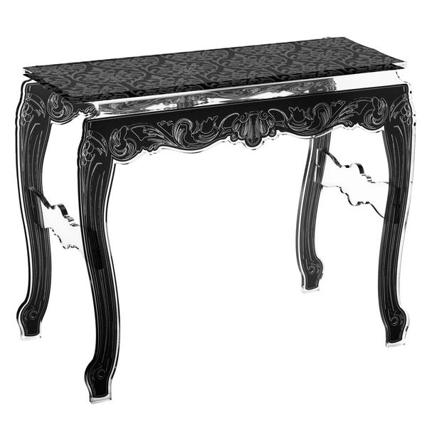 Console Baroque en acrylique dessus noir - Acrila Concept