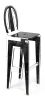 Tabouret Factory en acrylique noir