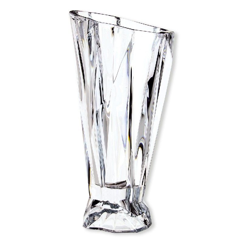 Vase verre cristallin Angle ht.36 cm