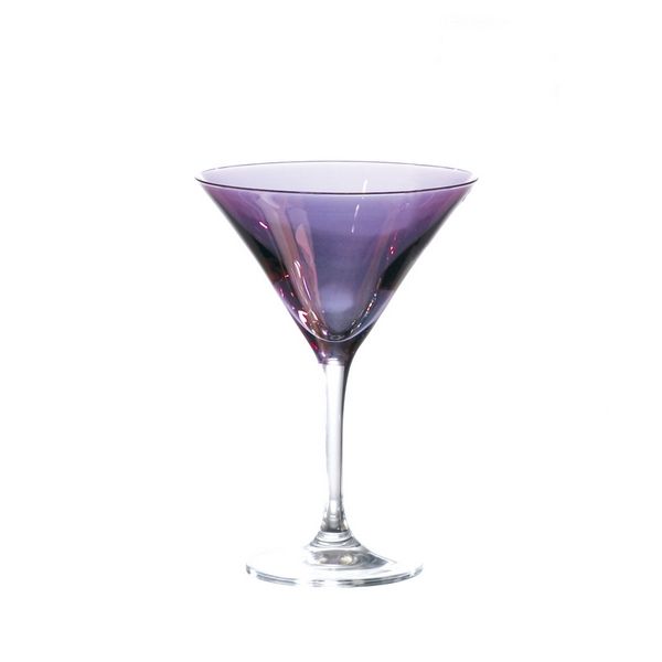 Verre cocktail Saga lustre violet