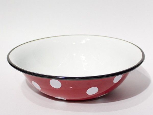 Bassine rouge Pois Emilie