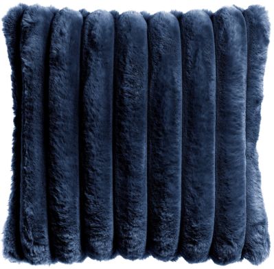 Coussin Alice en polyester coloris Marine 45x45 - Vivaraise