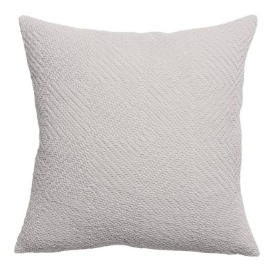 Coussin Ava craie coton stonewashed 45x45 - Vivaraise