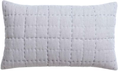 Coussin Cambra coton/polyester coloris Tempête 30x50 - Vivaraise