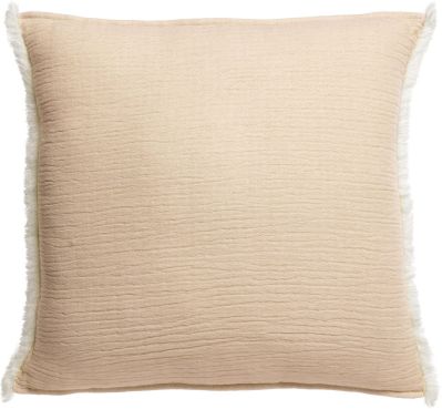 Coussin Emilio coton/coton recyclé coloris Lin 45x45 - Vivaraise