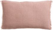 Coussin Emilio coton/coton recyclé coloris Terracotta 30x50 - Vivaraise