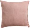 Coussin Emilio coton/coton recyclé coloris Terracotta 45x45