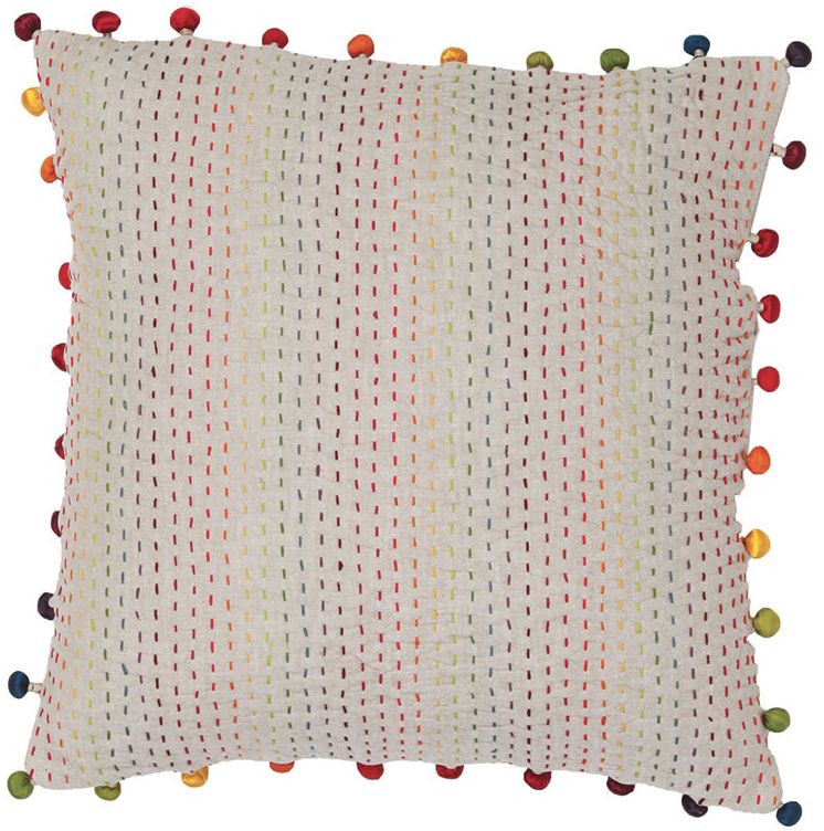 Coussin Gastounet en coton coloris Multico 45x45 - Vivaraise