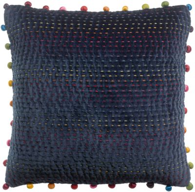 Coussin Gastounet en polyester coloris Cobalt 45x45 - Vivaraise