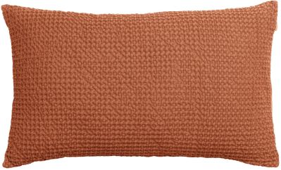 Coussin Maïa coton recyclé/coton coloris Cuivre 30x50 - Vivaraise