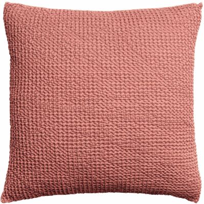 Coussin Maïa coton recyclé/coton coloris Terracotta 45x45 - Vivaraise