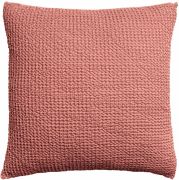 Coussin Maïa coton recyclé/coton coloris Terracotta 45x45 - Vivaraise