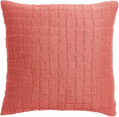 Coussin Swami en polypropylène coloris Pêche 45x45 - Vivaraise