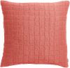 Coussin Swami en polypropylène coloris Pêche 45x45