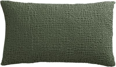 Coussin Tana en coton coloris Olive 40x65 - Vivaraise