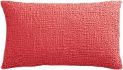 Coussin Tana en polyester coloris Framboise 40x65 - Vivaraise