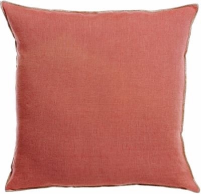 Coussin Zeff Céleste en lin coloris Pêche 45x45 - Vivaraise