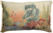 Coussin Zeff Lola lin/coton coloris Multico 40x65 - Vivaraise