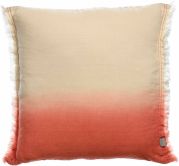 Coussin Zeff Shade en lin coloris Pêche 45x45 - Vivaraise