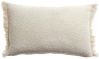 Coussin chiné Jane polyester recyclé/coton coloris Perle 30x50