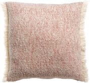 Coussin chiné Jane polyester recyclé/coton coloris Sienne 45x45 - Vivaraise