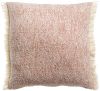 Coussin chiné Jane polyester recyclé/coton coloris Sienne 45x45