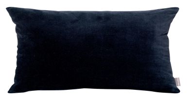 Coussin uni Elise en coton coloris Cobalt 40x65 - Vivaraise