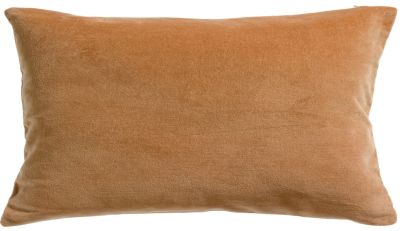 Coussin uni Elise en coton coloris Ocre 30x50 - Vivaraise