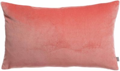 Coussin uni Elise en coton coloris Pêche 40x65 - Vivaraise