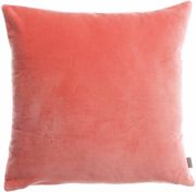 Coussin uni Elise en coton coloris Pêche 45x45 - Vivaraise