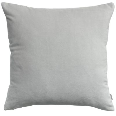 Coussin uni Elise en coton coloris Perle 45x45 - Vivaraise