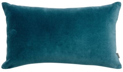 Coussin uni Elise en coton coloris Riviera 30x50 - Vivaraise