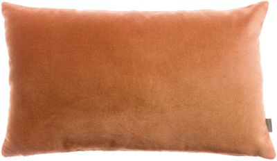 Coussin uni Elise en coton coloris Rouille 30x50 - Vivaraise